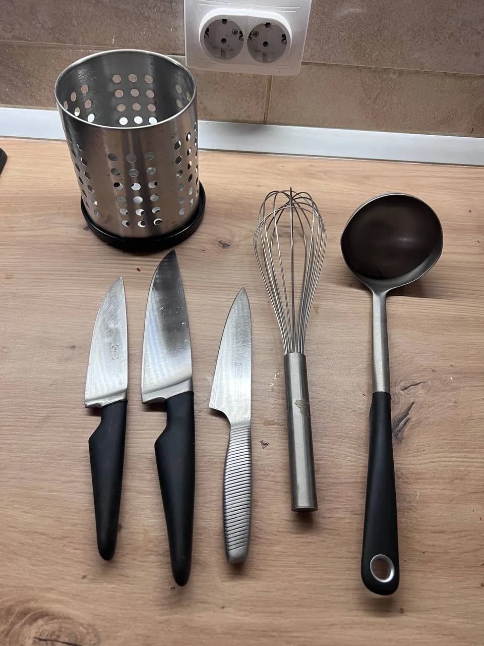 Кухонные принадлежности ножи миски IKEA