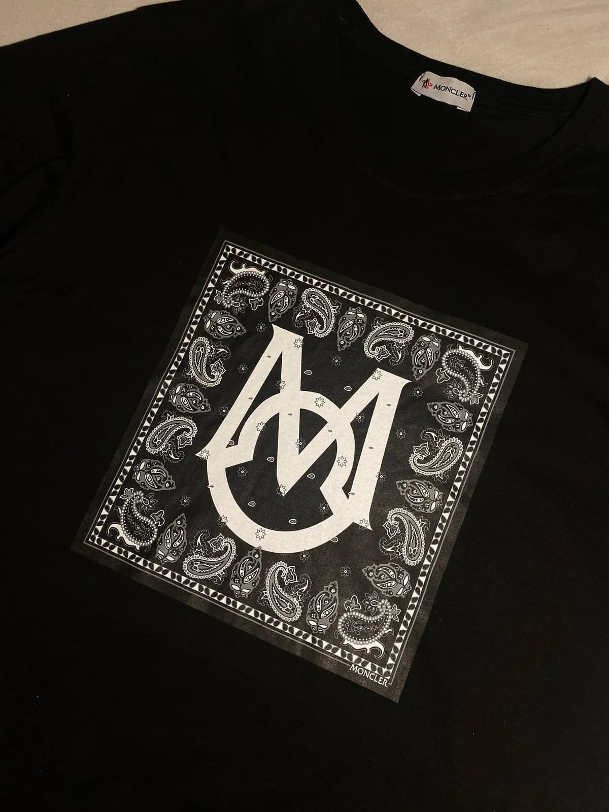 Футболка Moncler Bandana Print XXL