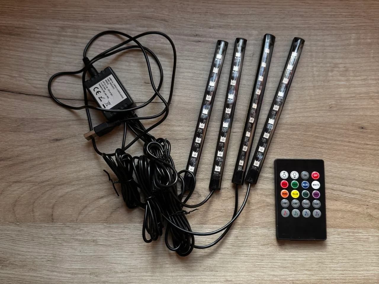 RGB LED подсветка из Jumbo пульт USB питание
