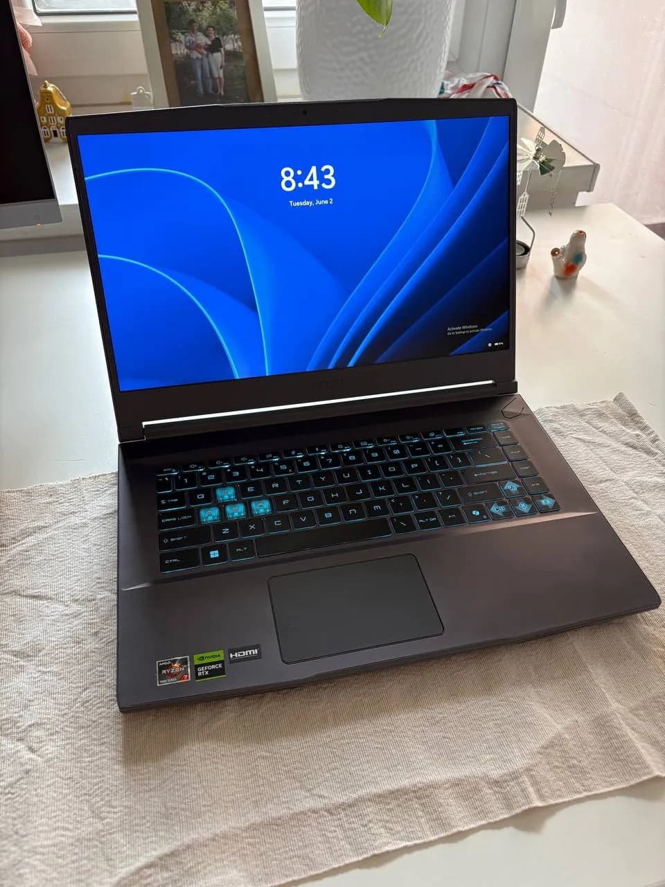 MSI Thin A15 Ryzen 7 RTX 4050 16GB 512GB