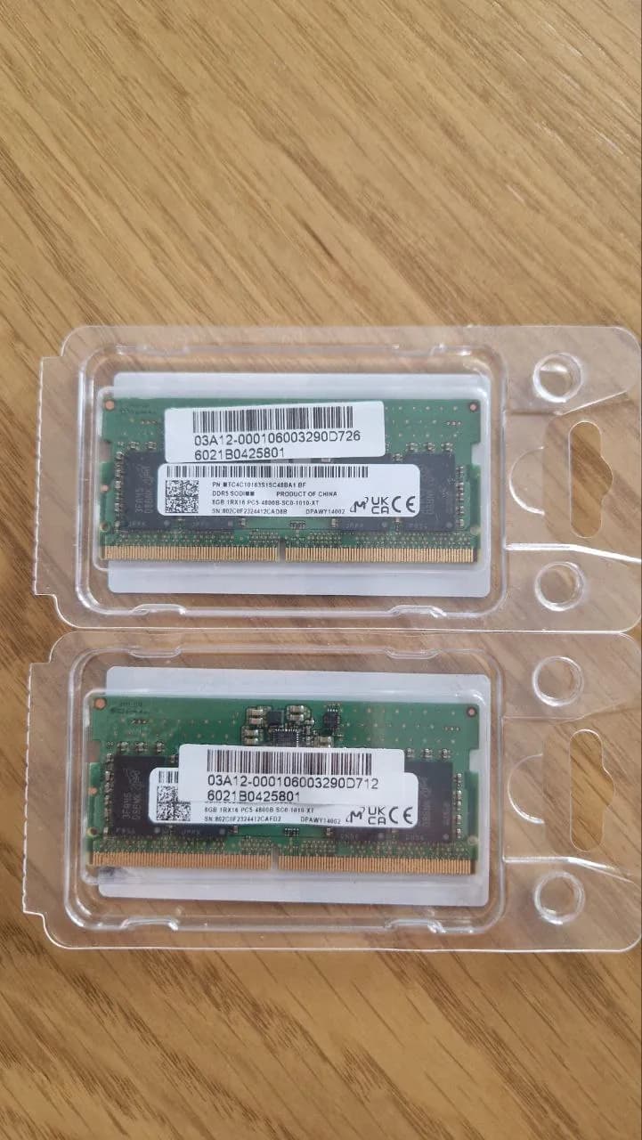 Оперативная память Micron 8GB DDR5 SODIMM