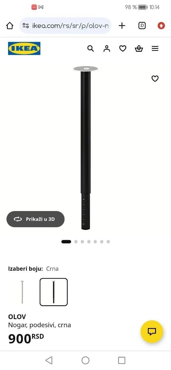 Регулируемые ножки для стола Ikea