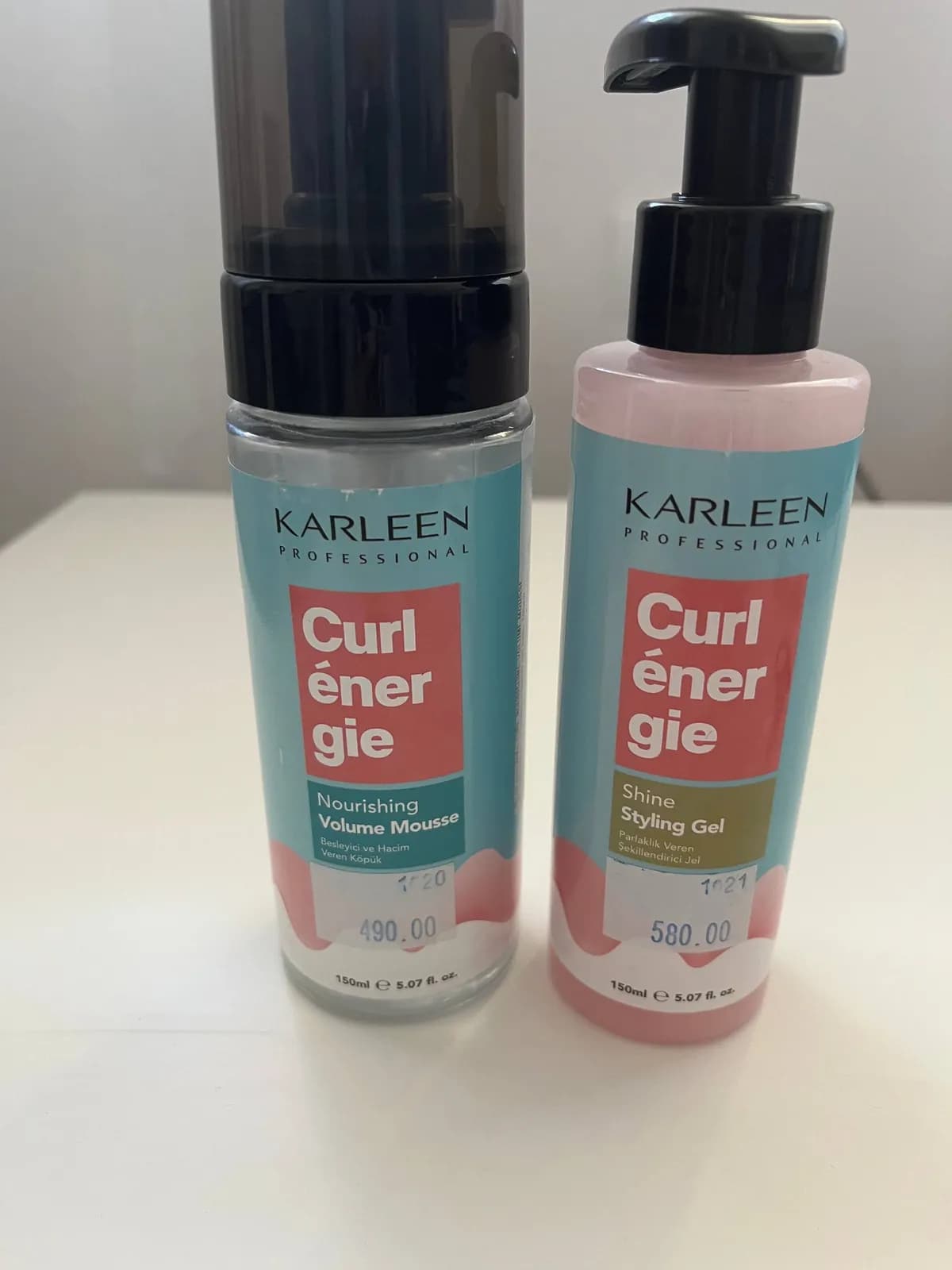 Мусс и гель для волос Karleen Curl Energie