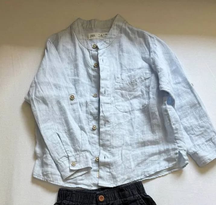 Детская одежда Zara и игрушка паровозик