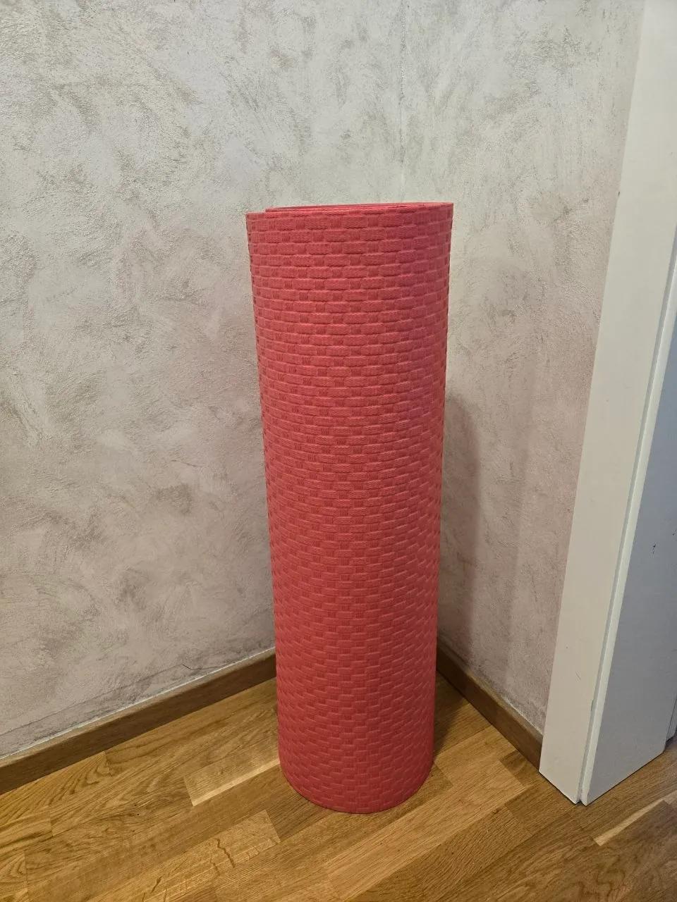Коврик для йоги толстый широкий