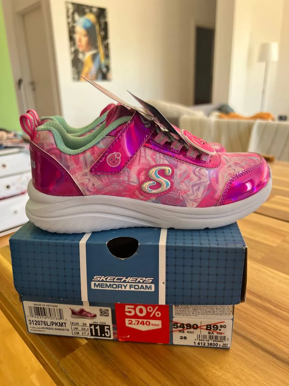 Детские кроссовки Skechers размер 28 2