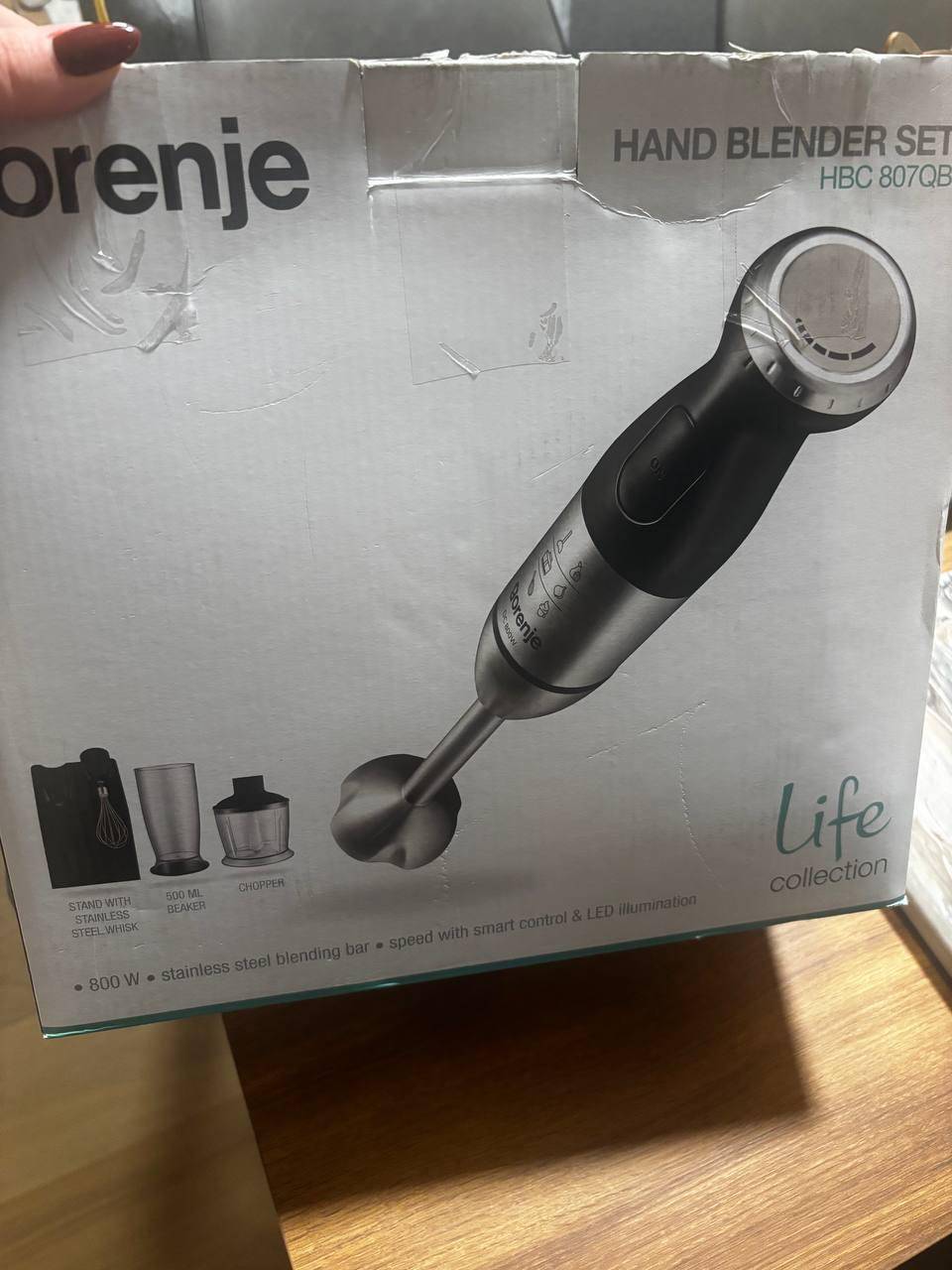 Погружной блендер GORENJE HBC807QB 3