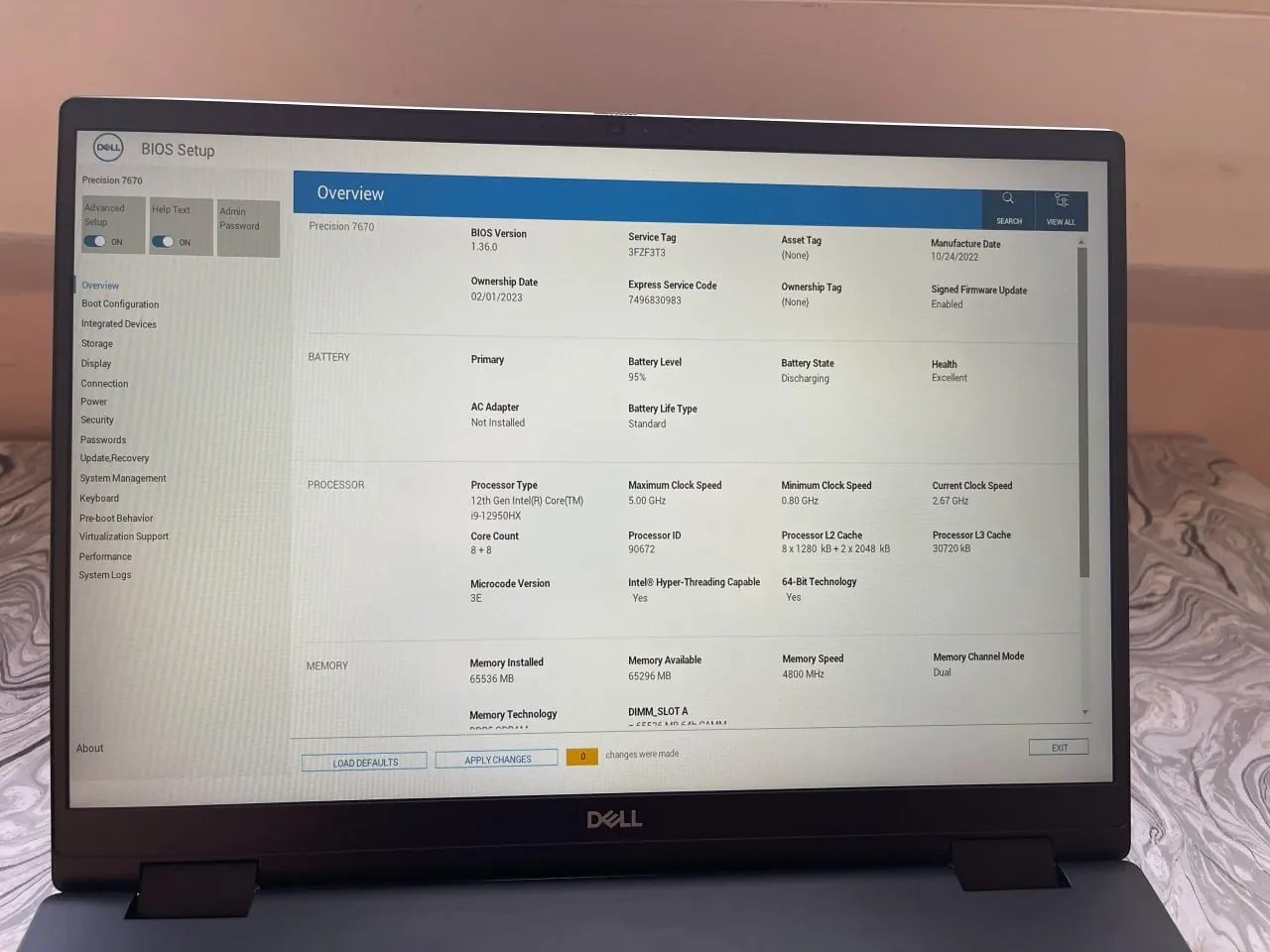 Ноутбук Dell Precision 7670 Workstation 9