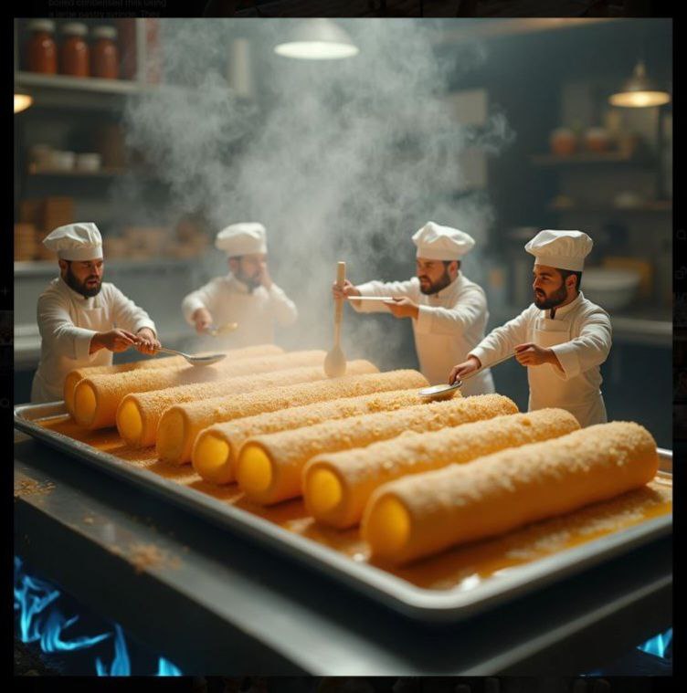 Вафельные трубочки со сгущенкой 2