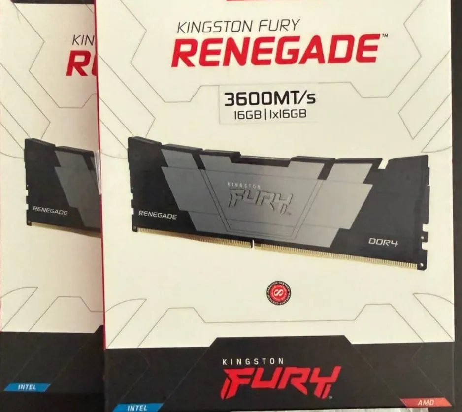 Оперативная память Kingston FURY Renegade 16GB DDR4 3600MHz 2шт 1