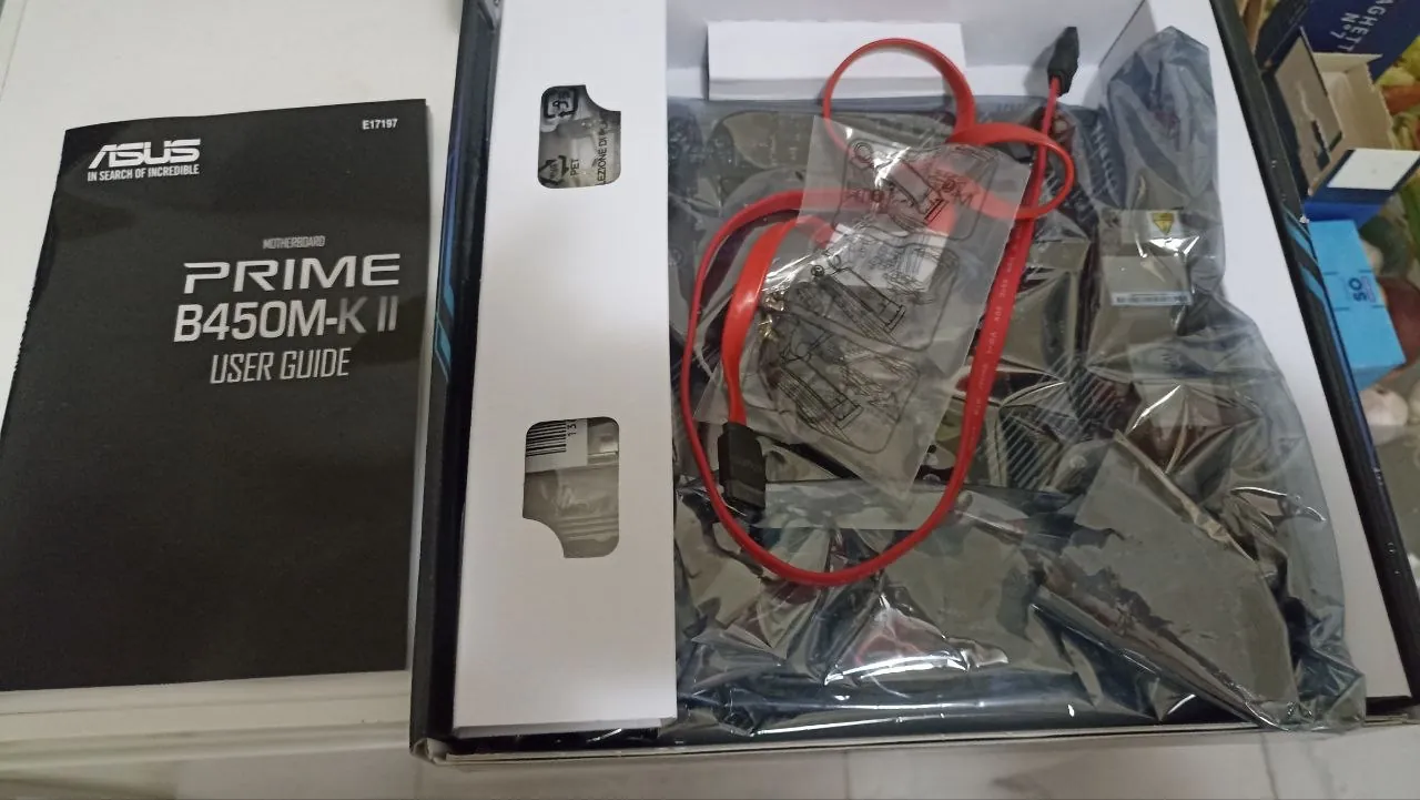 Материнская плата ASUS B450M новая в коробке 7500 дин 1