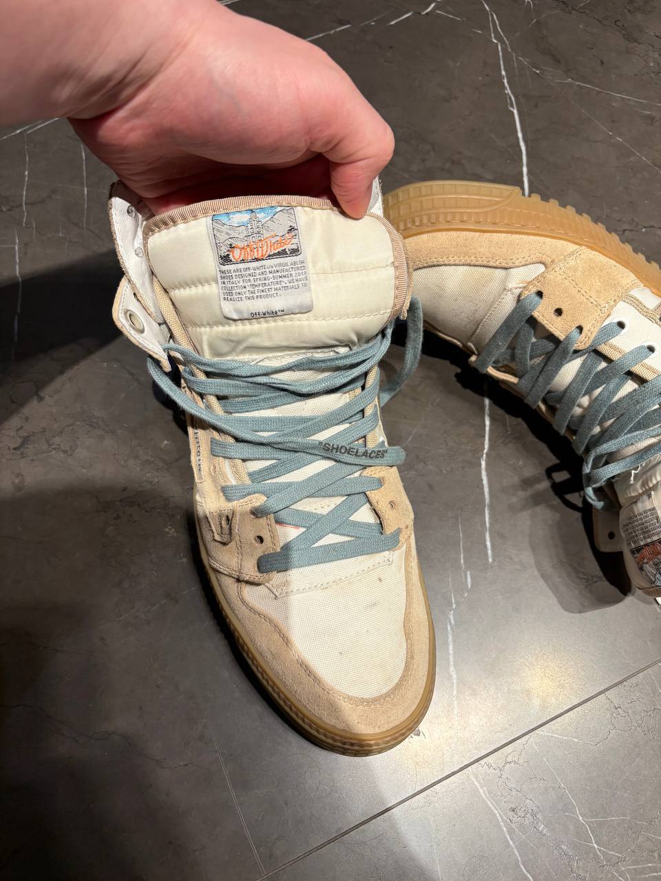 Высокие кроссовки Off White 4