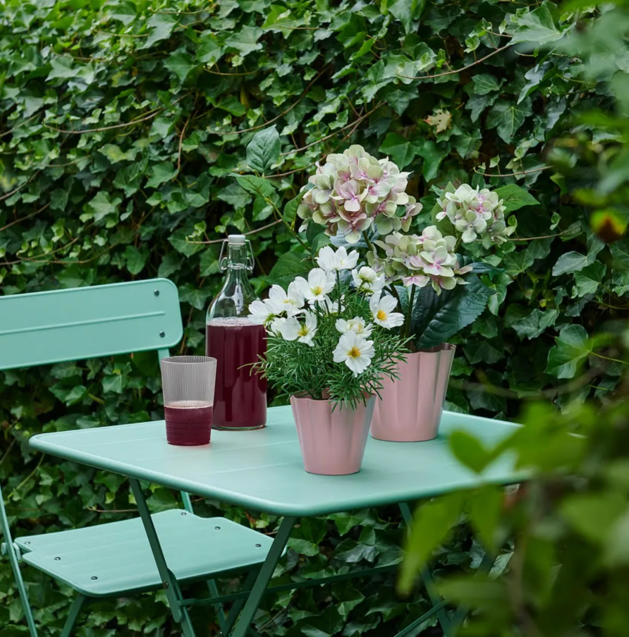 Горшок IKEA KVASTSPIREA банка KORKEN и накладка 3