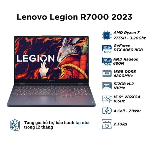 Lenovo Legion R7000 ARP8 Ryzen 7 7735H RTX 4060 2K 165Hz 2