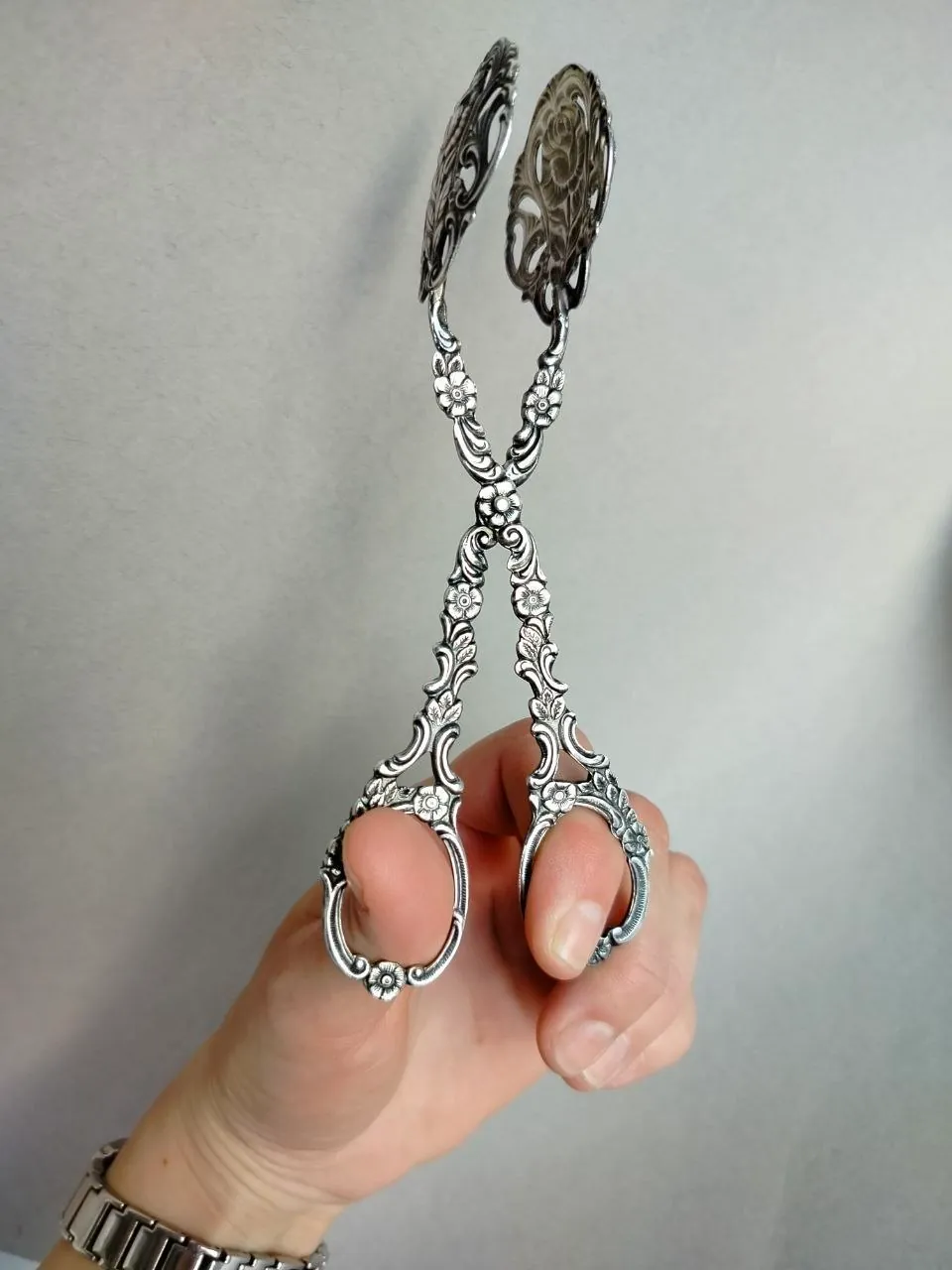 Серебрёная посуда щипцы масленка конфетница 2