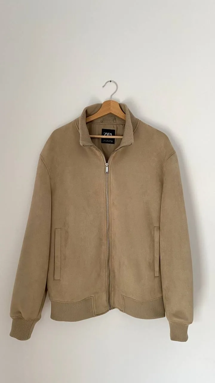 Мужской бомбер Zara XL хорошее состояние 1