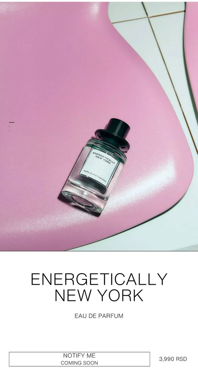 Парфюм Zara Energetically New York EDP 70% Белград 5
