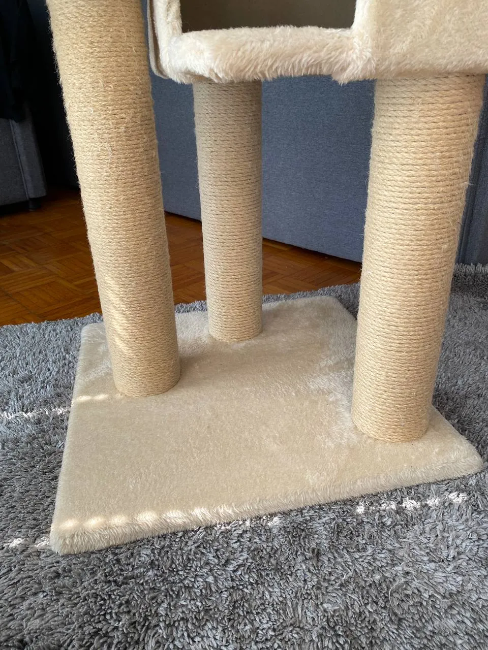 Когтеточка для кота 3 яруса домик высота 143 см Белград 4