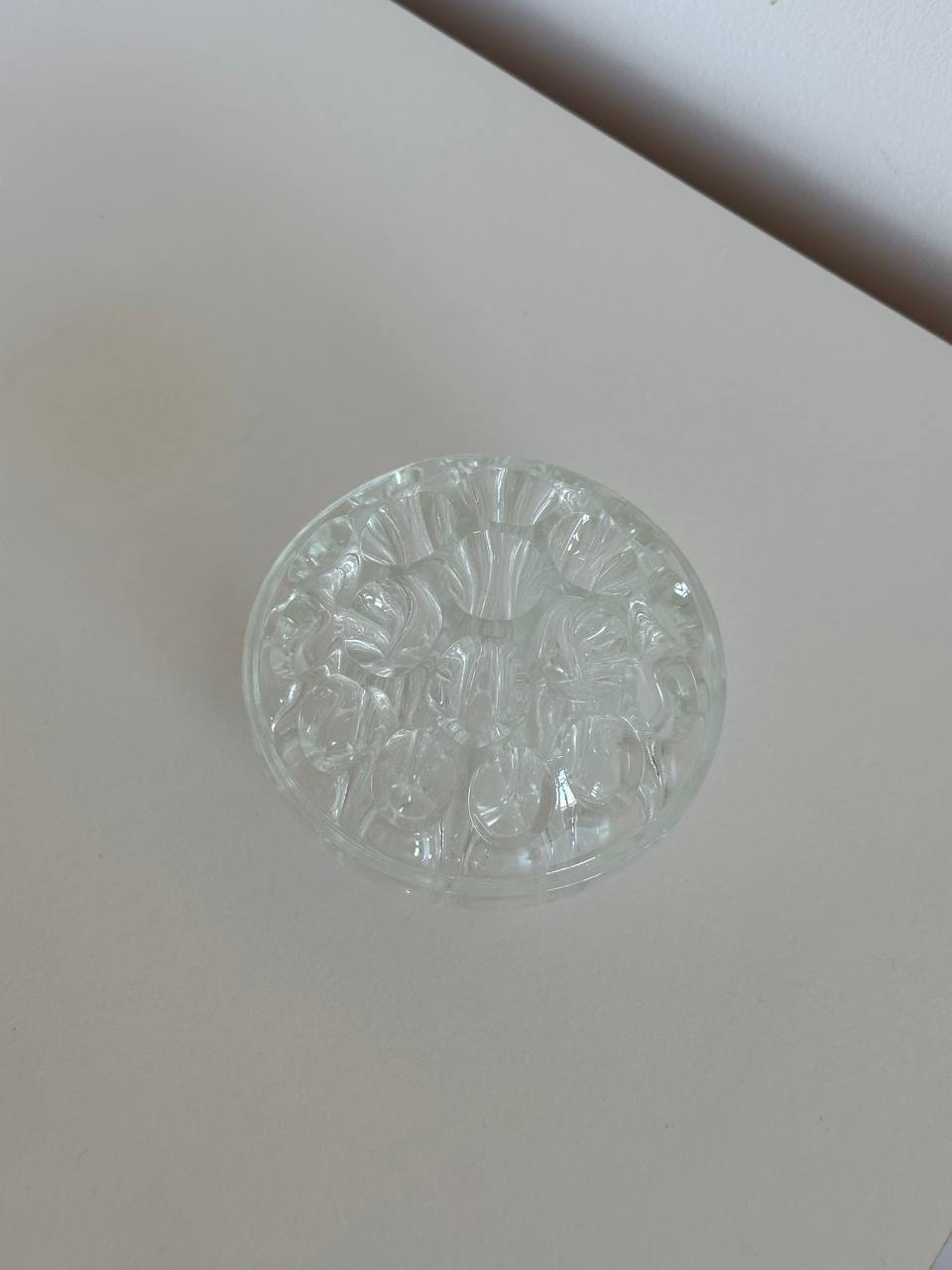 Винтажная стеклянная подставка для цветов 3