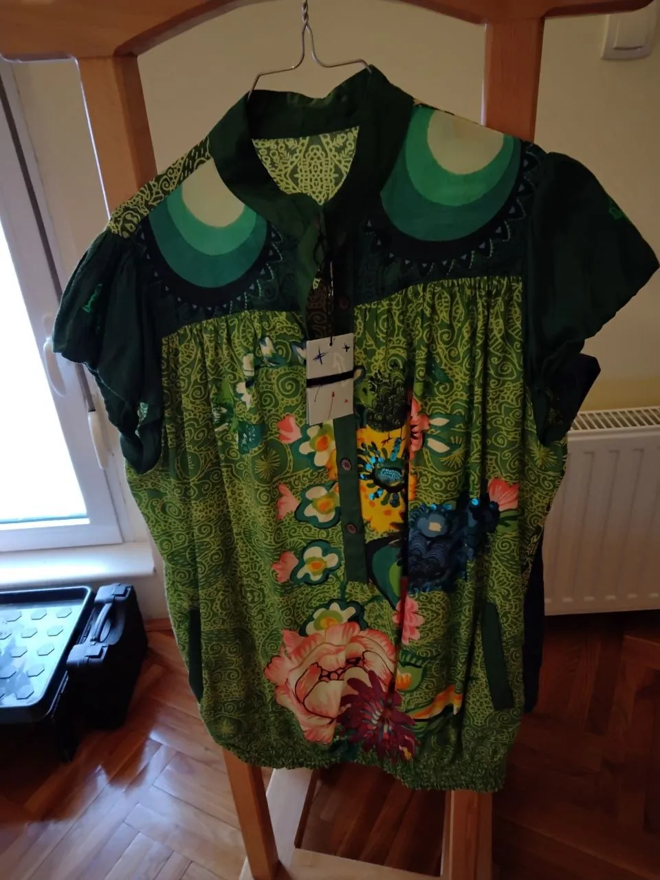 Блузка Desigual зелёная размер 46-48 3