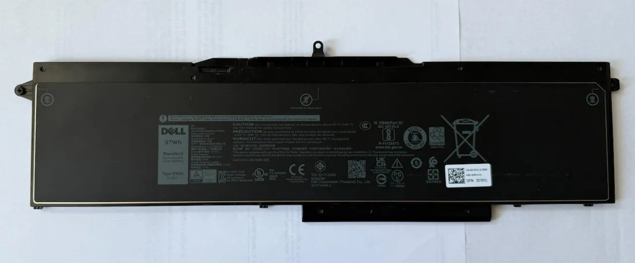 Аккумулятор Dell 97 Wh оригинальный 1