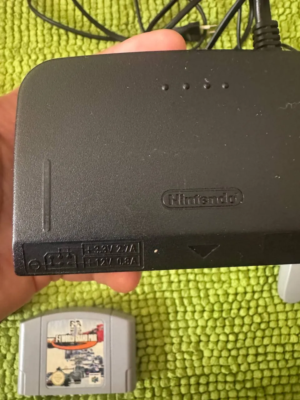 Nintendo 64 с джойстиком картриджем и блоком питания 4