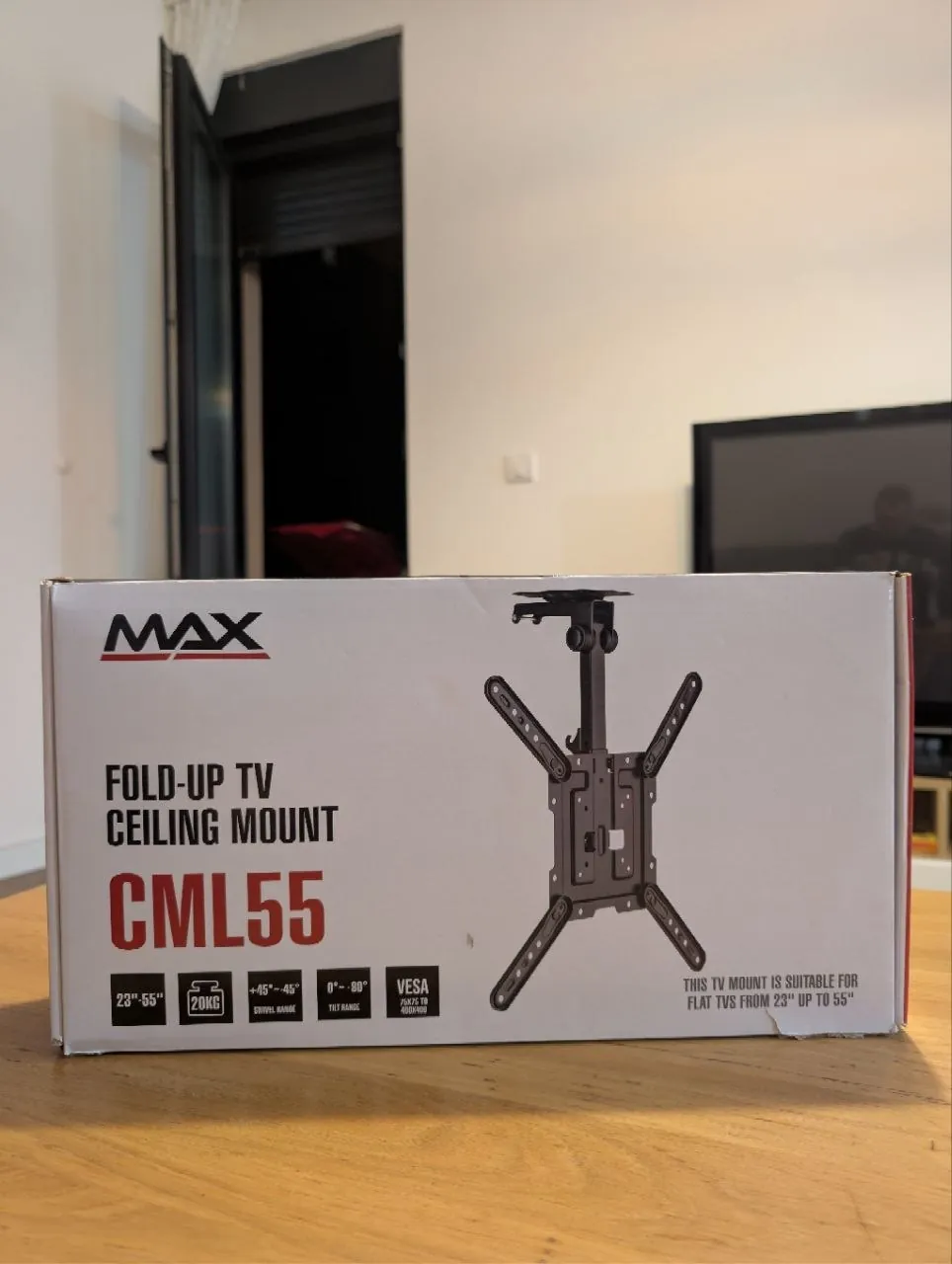 Настенный кронштейн MAX CML55 складной для ТВ и монитора 23-55 1