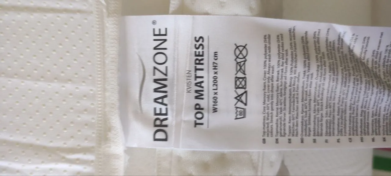 Наматрасник Dreamzone Kvisten 160x200 Memory foam 2