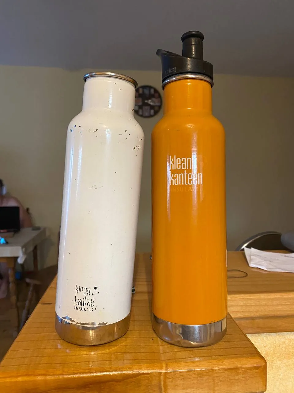 Термосы Klean Kanteen два штуки с крышкой 4