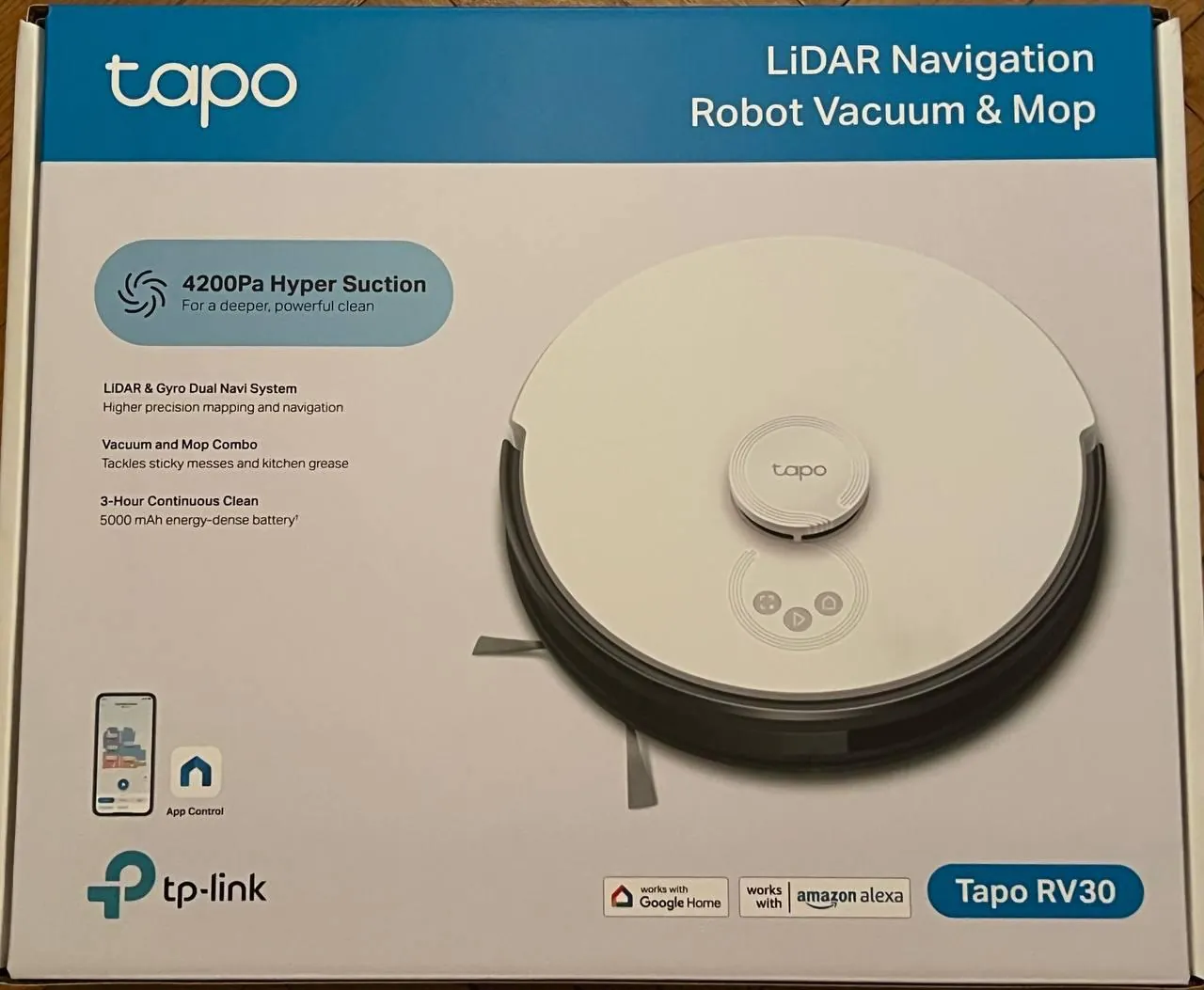 Робот-пылесос TP-Link TAPO RV30 с влажной уборкой 2