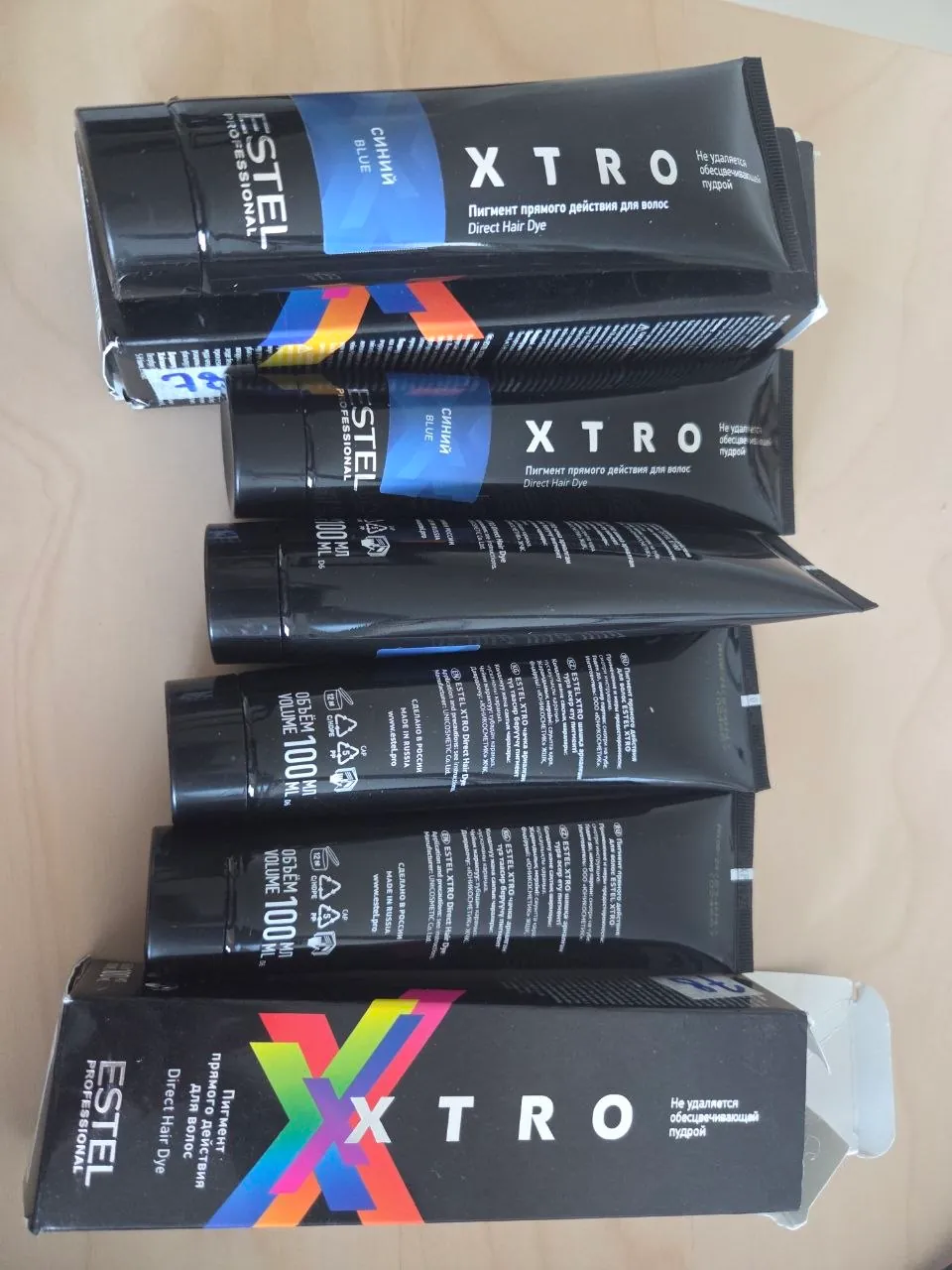 Краситель Estel Xtro синий 7 тюбиков 1