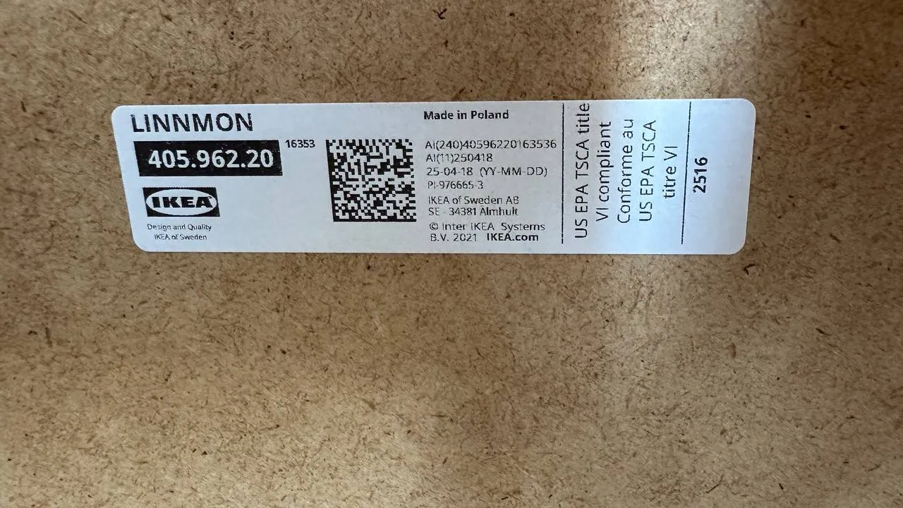 Два стола IKEA LINNMON 2