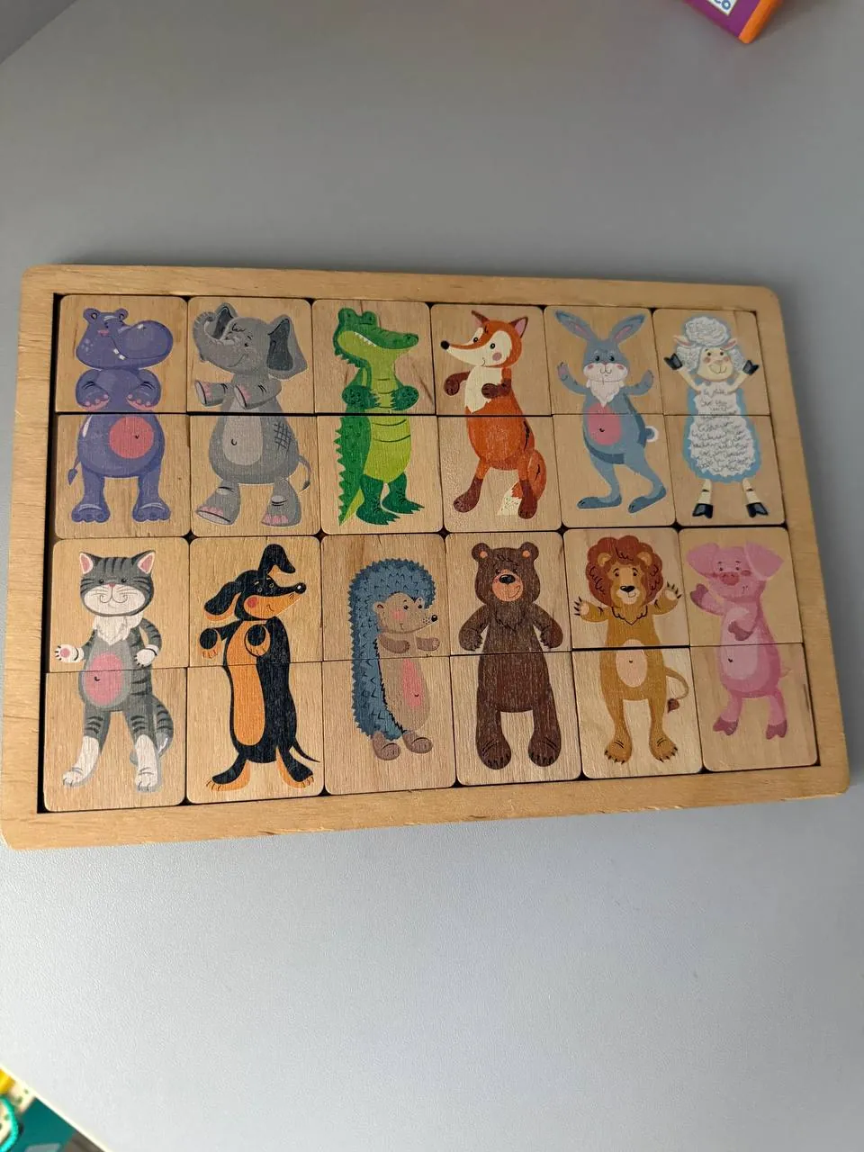 Детские игрушки конструктор кубик лото 6