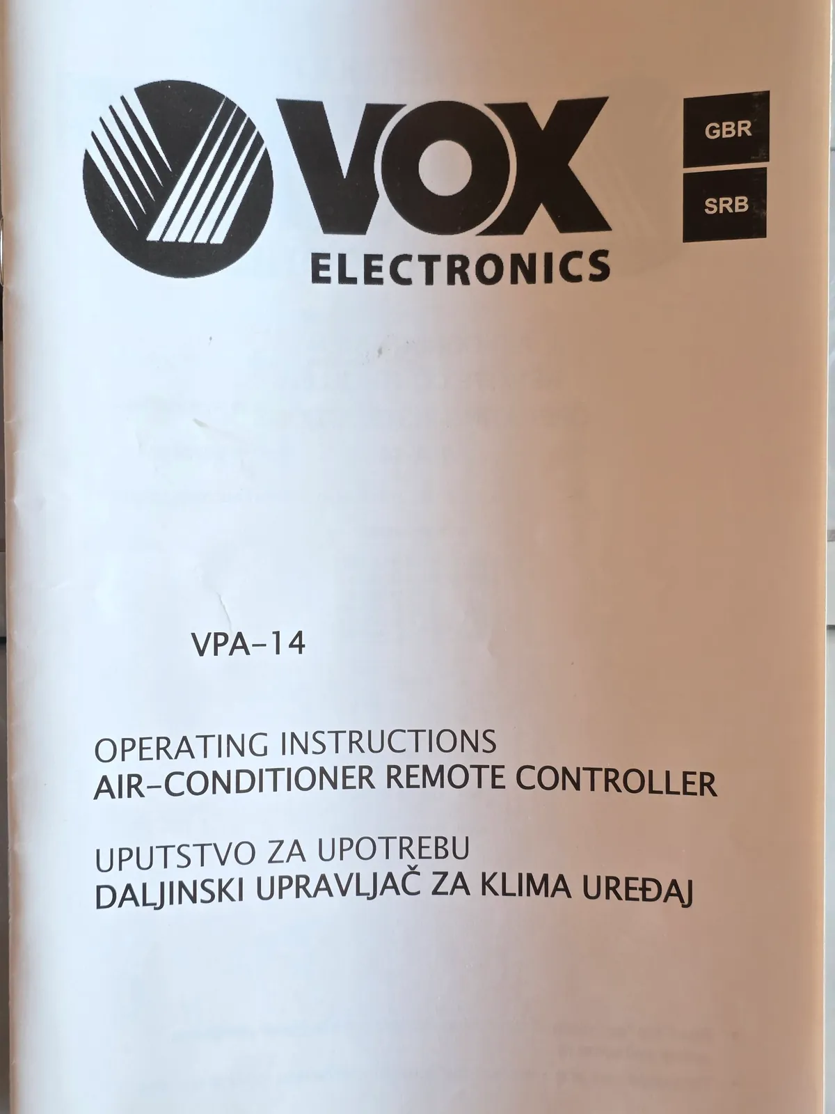 Напольный кондиционер Vox VPA-14 3