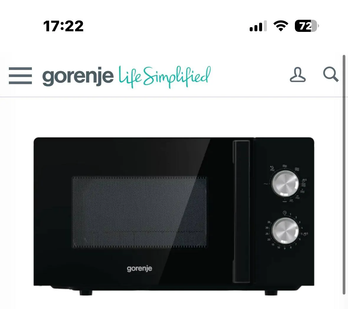 Микроволновка Gorenje 1