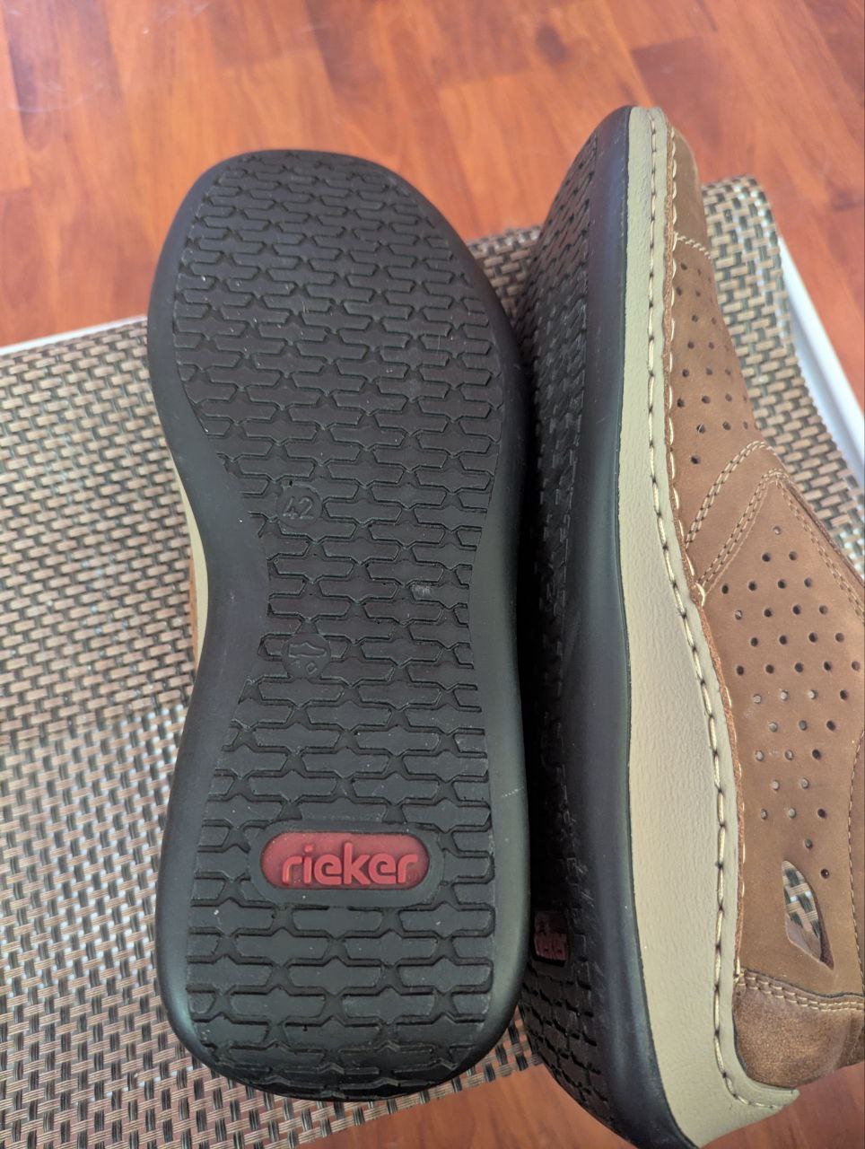 Кожаные слипоны Rieker 2