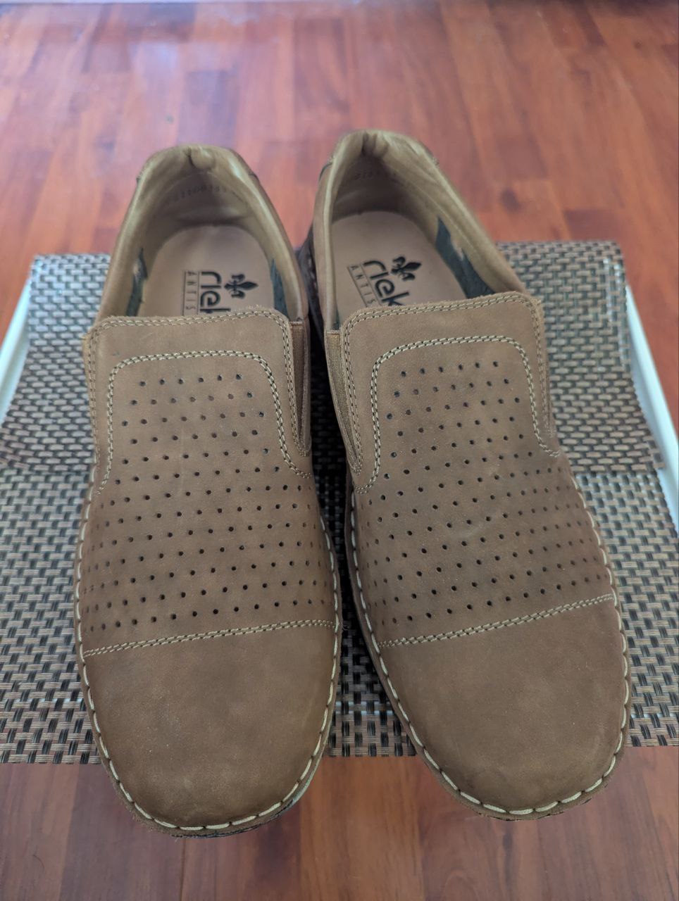 Кожаные слипоны Rieker 3