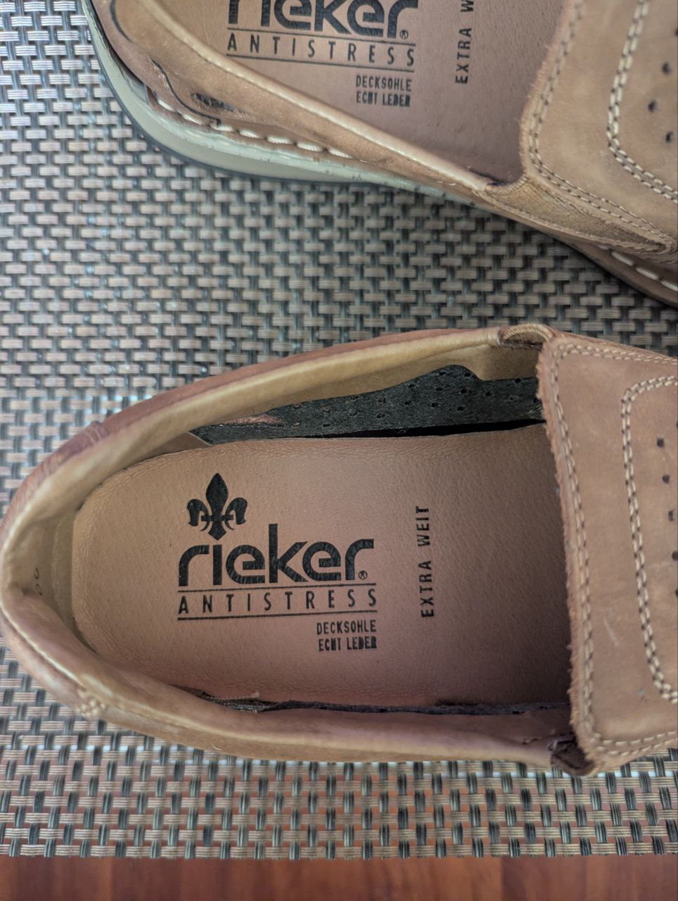 Кожаные слипоны Rieker 4