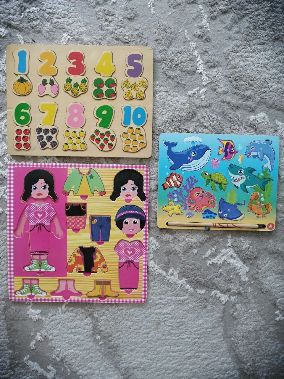 Пазлы книги игрушки детский лот 4