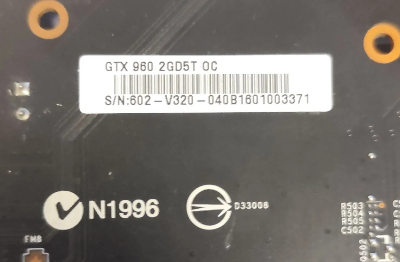 Видеокарта GTX 960 2GB 1