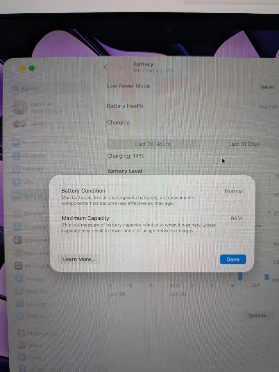 MacBook Air M3 13 дюймов 16/256 ГБ Midnight 5