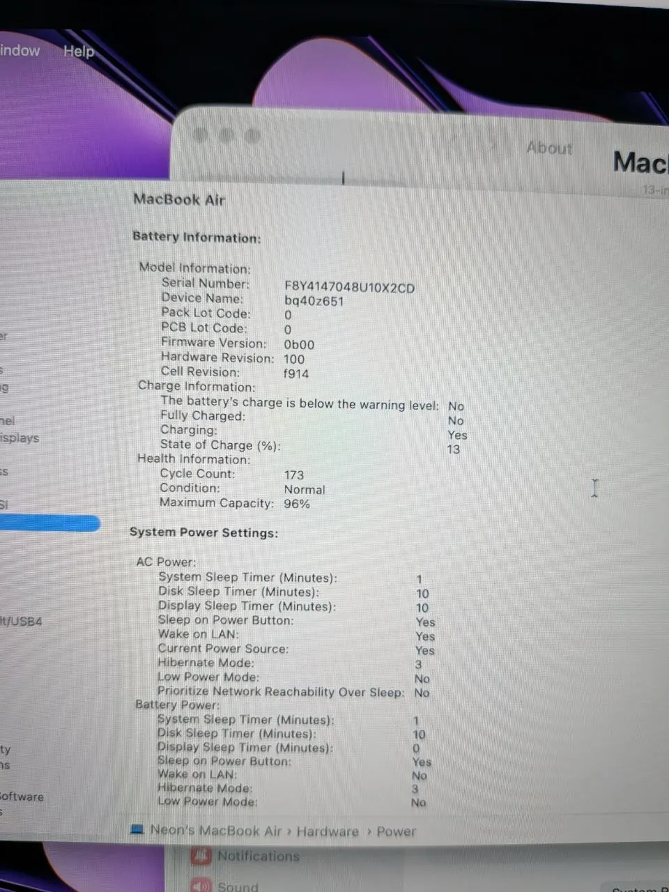 MacBook Air M3 13 дюймов 16/256 ГБ Midnight 4