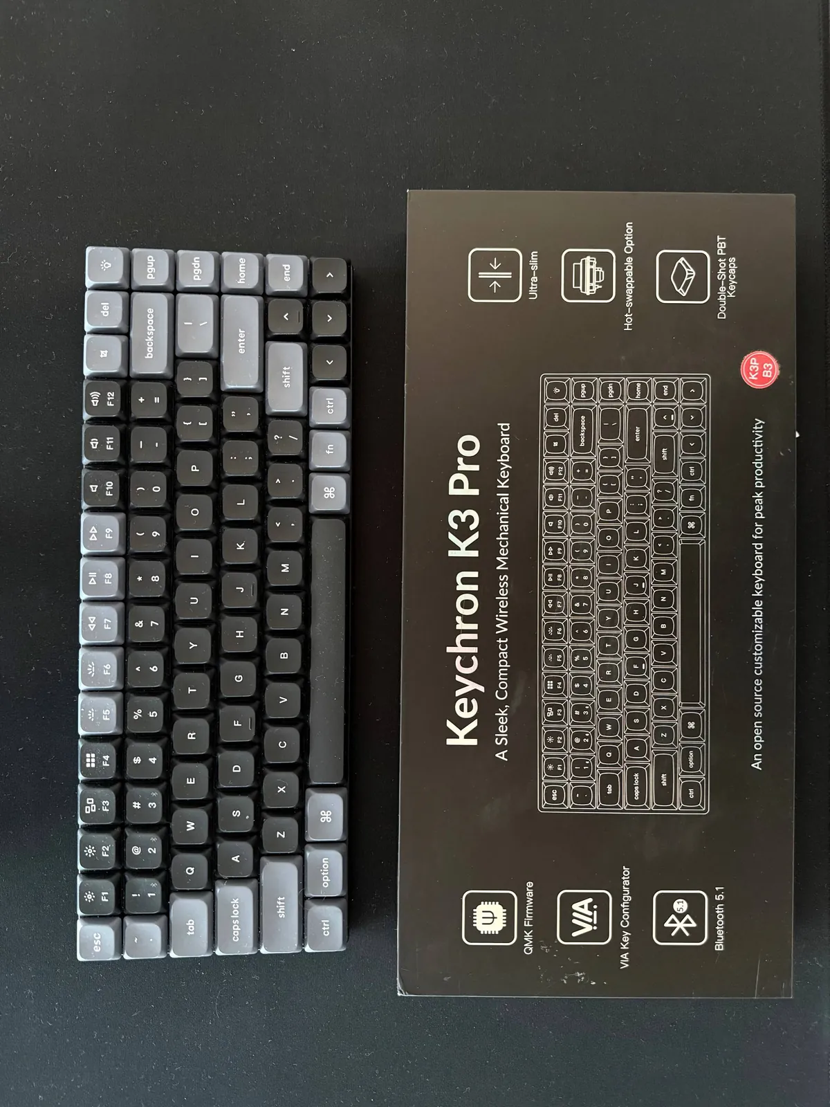 Клавиатура Keychron K3 Pro и повербанк 3