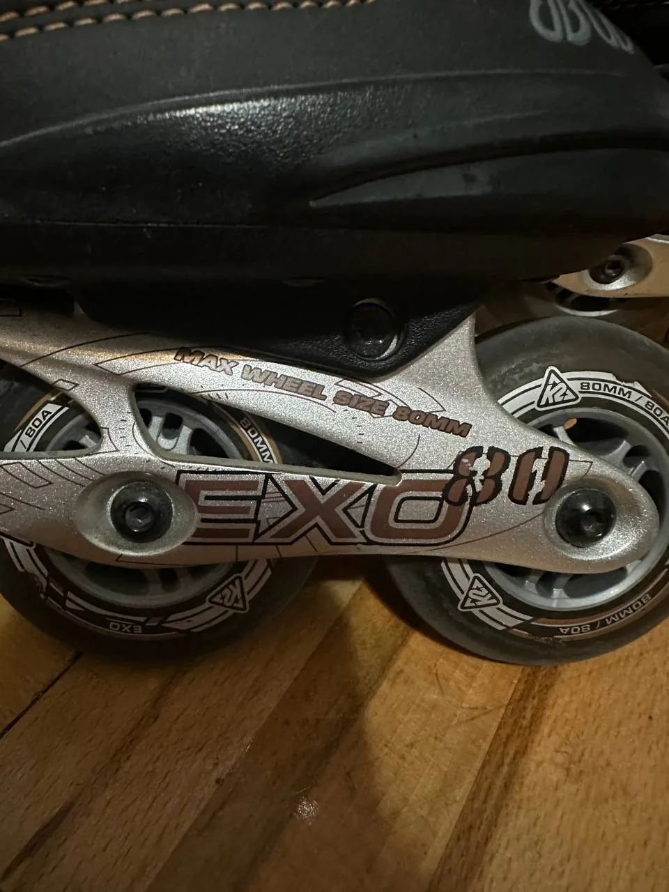 Ролики K2 EXO 80M и детские Rollerblade Microblade с защитой Белград Дорчол 3
