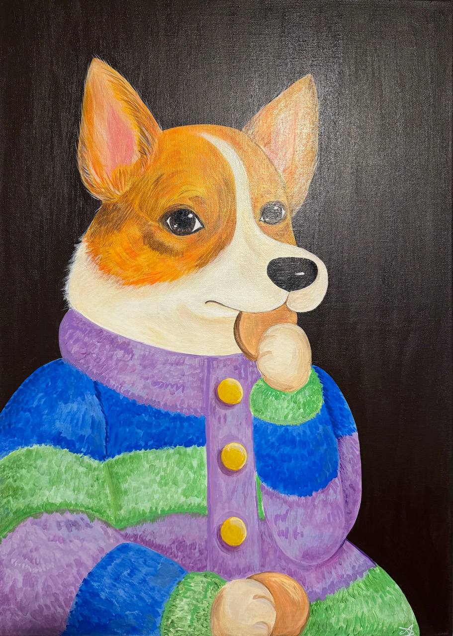 Оригинальная картина юной художницы 3