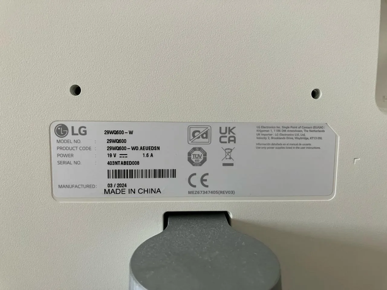 Монитор LG 29WQ600-W 29 дюймов 100Hz 3