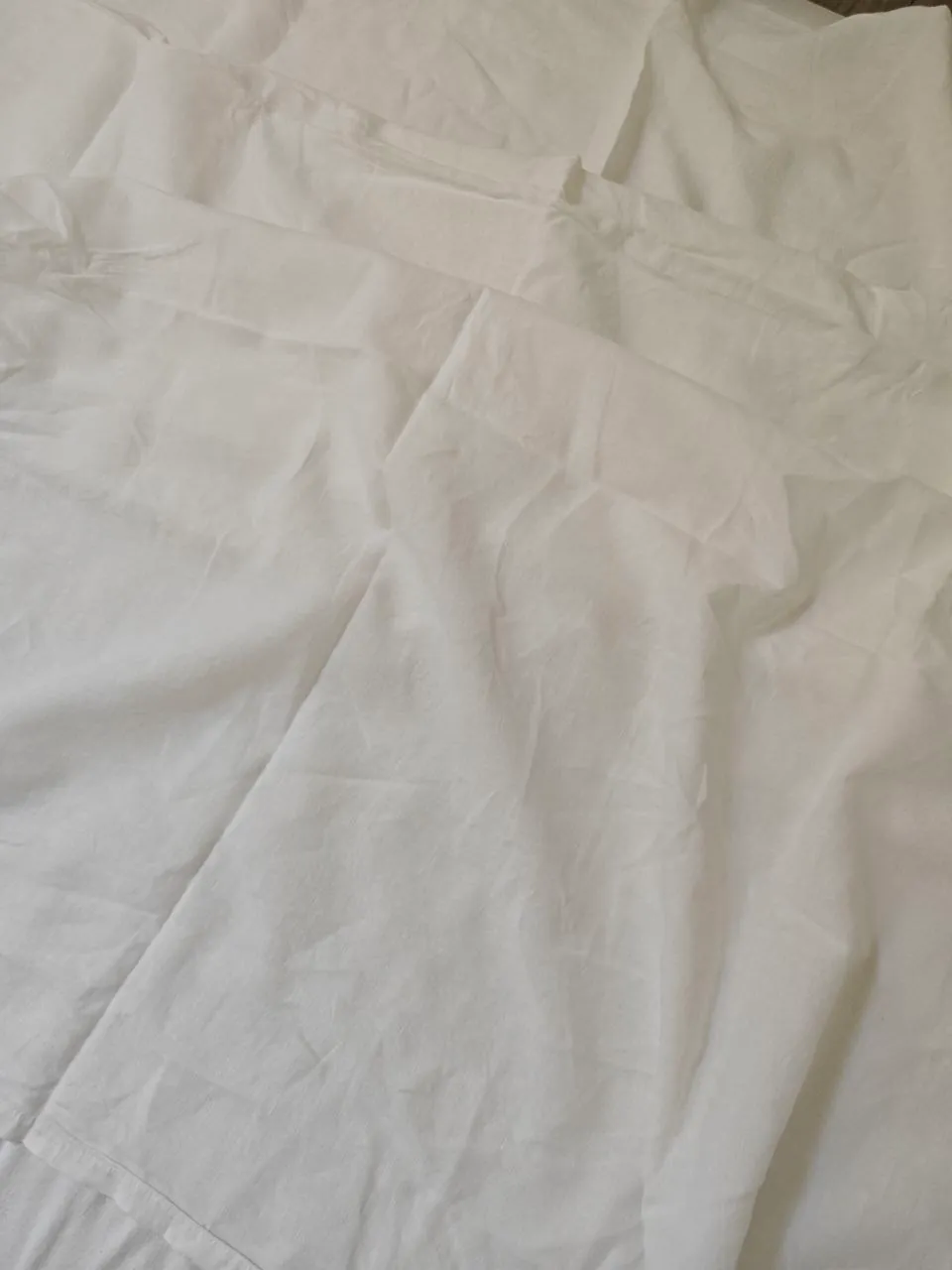 Белая скатерть Zara Home 100% лён 170×250 см 4