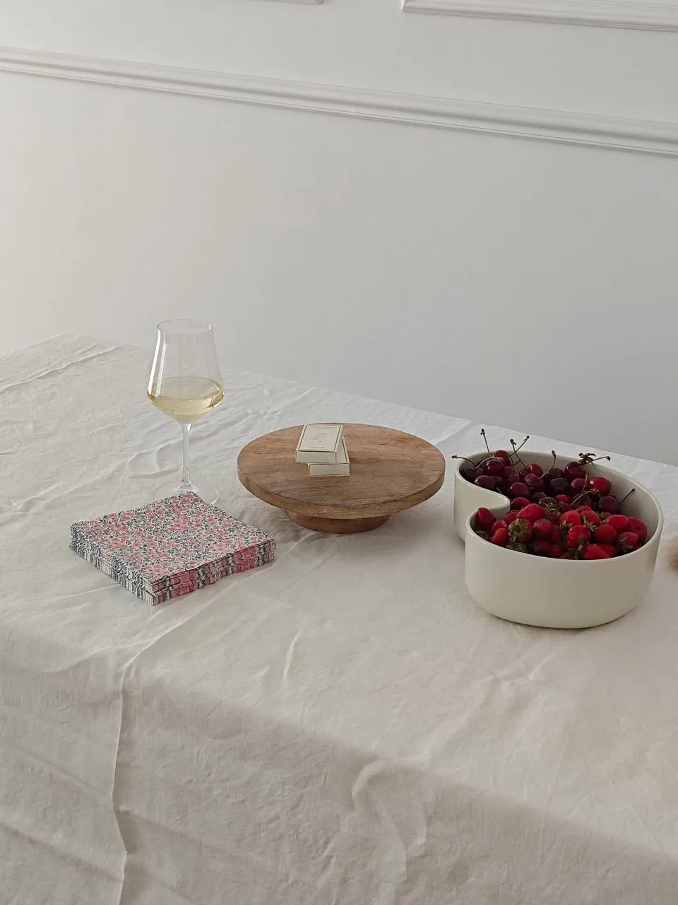 Белая скатерть Zara Home 100% лён 170×250 см 1