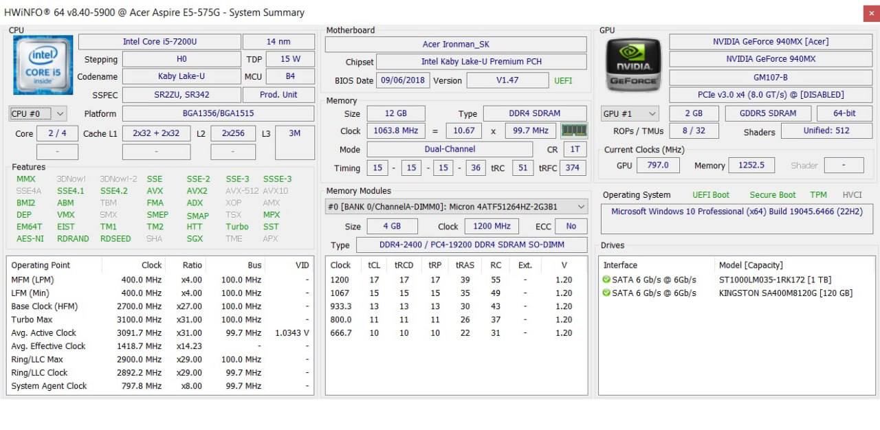 Acer Aspire E5-575G 7
