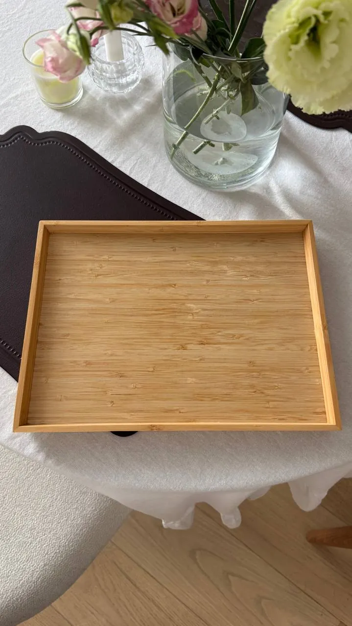 Поднос IKEA ÖSTBIT и банки бамбуковые 1